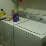 installed washer & dryer
