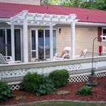 Trellis on a back deck