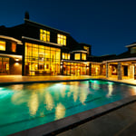 Gunite with lighting