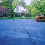 paving a tennis court