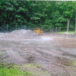 prepping for a tennis court