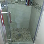 shower completed with door