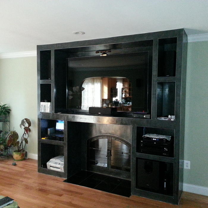 Completed Fire Place Entertainment Unit