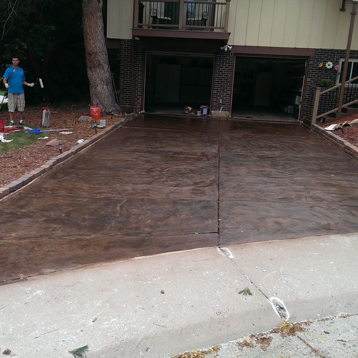 Drive way repair and color