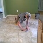 Clean up after grout
