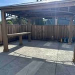 Concrete and turf