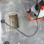 pipe clogged with dirt