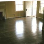hardwood floor in living room
