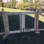 California Chain Link Double Gate