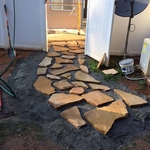 Flagstone Path In-progress