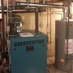 Boiler and hot water tank