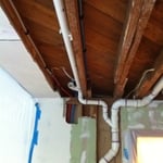 Rough plumbing in a Renovation