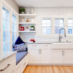 Window Seat and Open Shelving