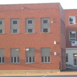 New windows showing in background building