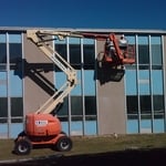 Exterior steel framing and hardiboard panels