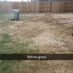 Before installation and sod