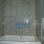 Soaking tub and niche box