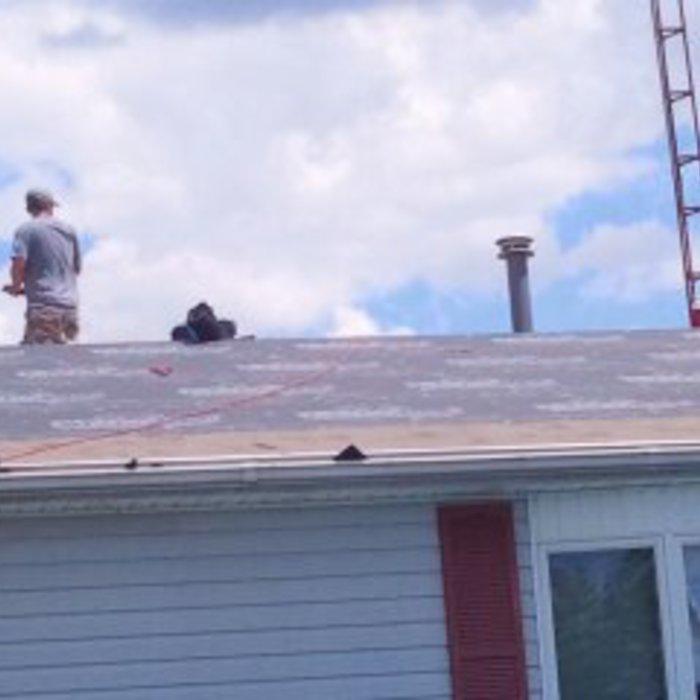 New complete roof and gutter system