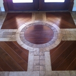 Wood set inside Tile