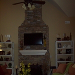 Stone Fireplace