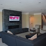Basement Media Room (left side view)