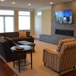 Basement Media Room (right side view)