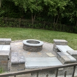Fire pit and seating