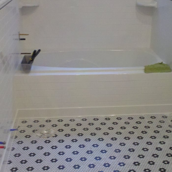 Complete tile job