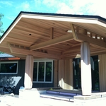 Cedar Entryway Before Stain