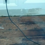 Dining room had a bad water leak for the exterior