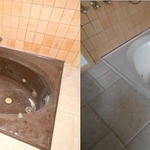 Garden / Jacuzzi Tub Before & After Refinishin