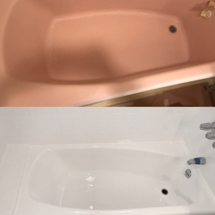 Changing the color of a bathtub