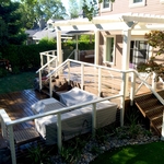 White Painted Pergola
