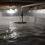 Crawl Space Encapsulation with Drainage & Pump