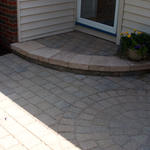 Paver walk and Landing