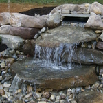 Water Fall with Rock and Boulders