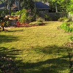 Sod job and bed install.