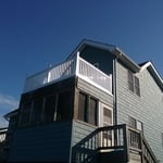 Weather deck above screen porch