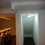 Closet under staircase.