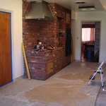 kitchen after removing old cabs