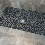 pebble shower floor