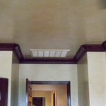 Bullnose corner, stained alder