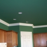 Two piece crown and a room repaint