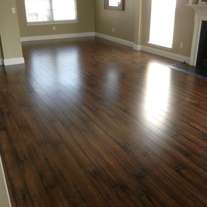finished wood floor