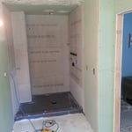 Shower and room ready for tile