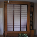 Oriental Murphy Bed w/shelf unit
