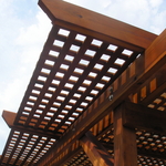 Patio cover w/trellis