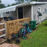 after deck and house