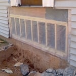 Reframed and vapor barrier