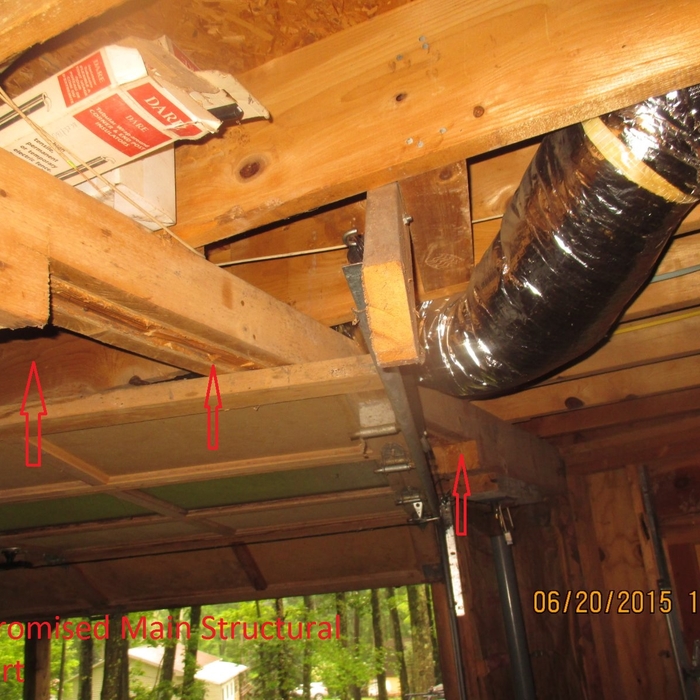 Comprimised Main Structure Support